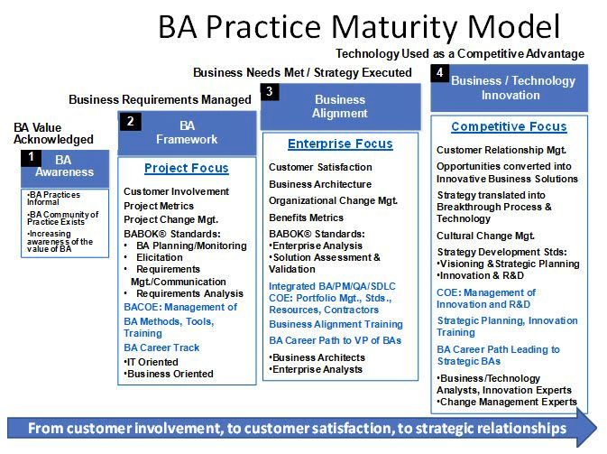 Business analysis practice maturity model