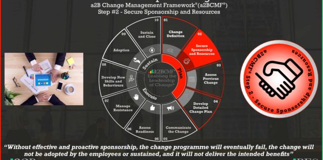 Change management framework secure sponsorship