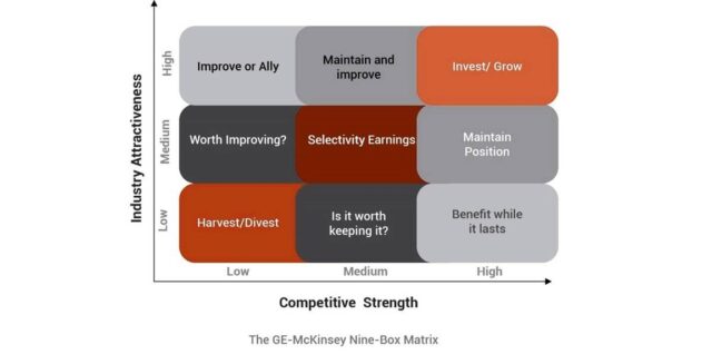 GE Mckinsey 9 box matrix