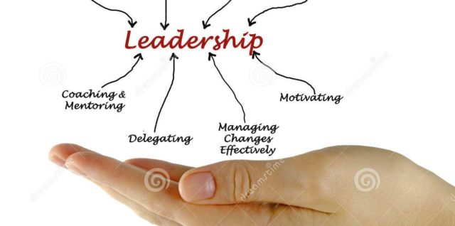 Leadership diagram stock photo