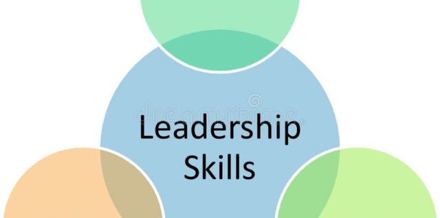 Leadership skills business diagram stock