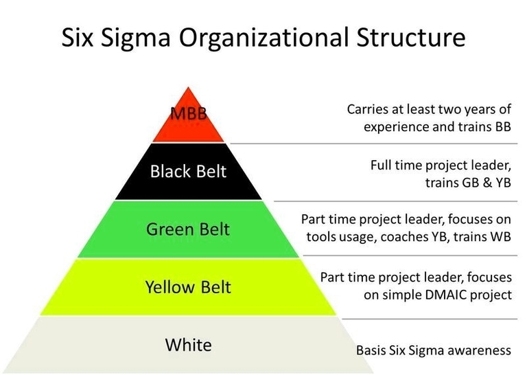 Lean Six Sigma Belts Levels