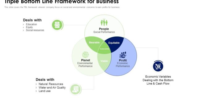 Triple bottom line framework